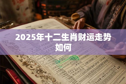 2025年十二生肖财运走势如何