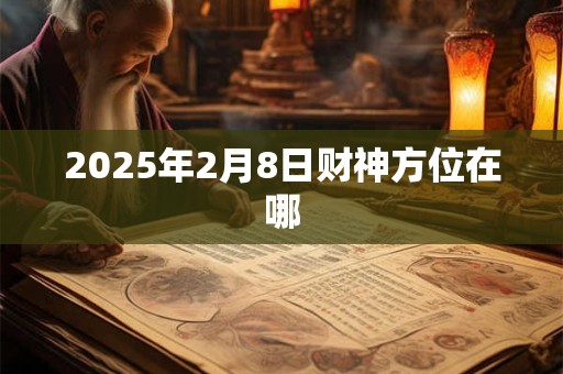 2025年2月8日财神方位在哪