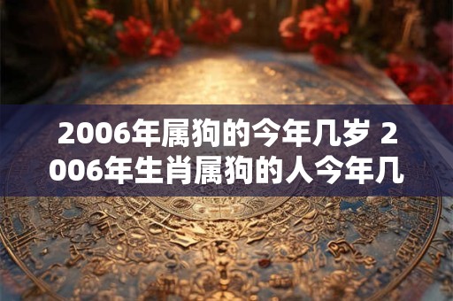 2006年属狗的今年几岁 2006年生肖属狗的人今年几岁了
