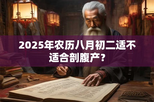 2025年农历八月初二适不适合剖腹产？