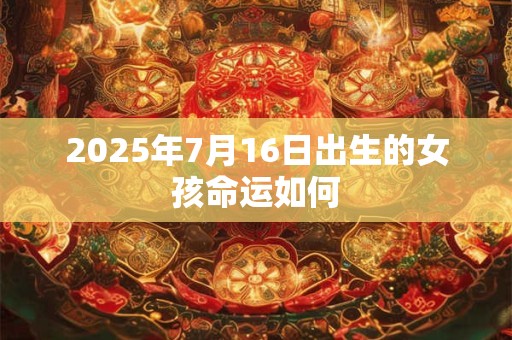 2025年7月16日出生的女孩命运如何