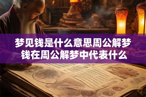 梦见钱是什么意思周公解梦 钱在周公解梦中代表什么