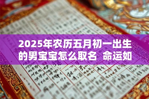 2025年农历五月初一出生的男宝宝怎么取名  命运如何
