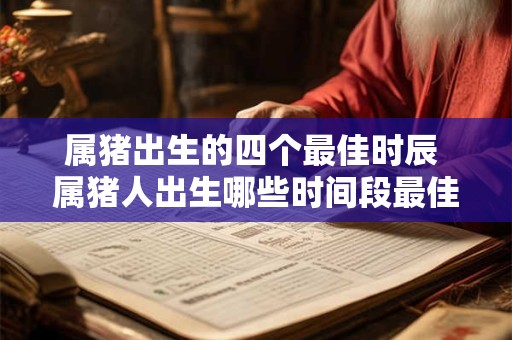 属猪出生的四个最佳时辰 属猪人出生哪些时间段最佳