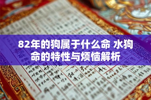 82年的狗属于什么命 水狗命的特性与烦恼解析
