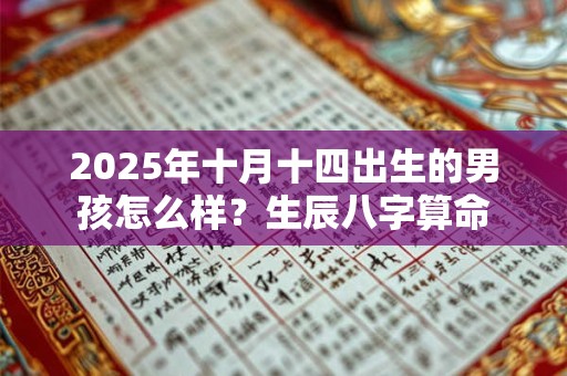 2025年十月十四出生的男孩怎么样？生辰八字算命