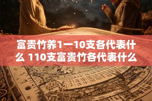 富贵竹养1一10支各代表什么 110支富贵竹各代表什么意义