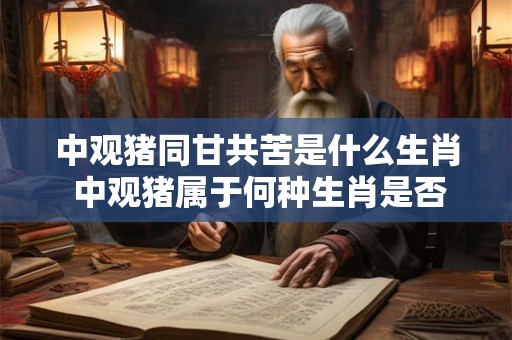 中观猪同甘共苦是什么生肖 中观猪属于何种生肖是否真的能与人共甘苦