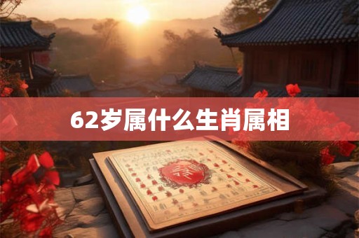 62岁属什么生肖属相