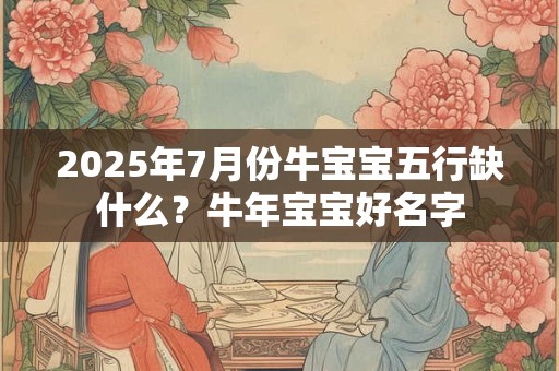 2025年7月份牛宝宝五行缺什么？牛年宝宝好名字