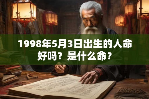 1998年5月3日出生的人命好吗？是什么命？