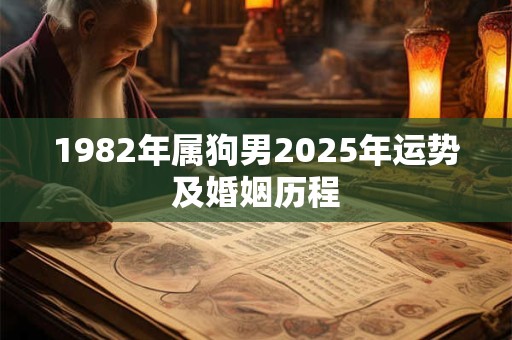 1982年属狗男2025年运势及婚姻历程