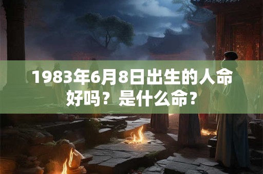 1983年6月8日出生的人命好吗？是什么命？