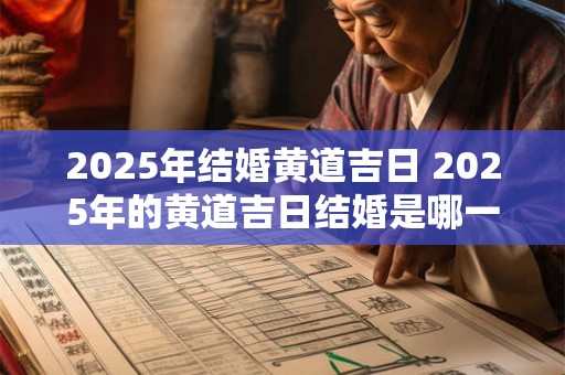 2025年结婚黄道吉日 2025年的黄道吉日结婚是哪一天