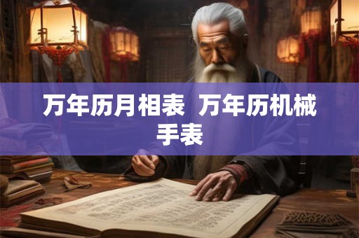 万年历月相表  万年历机械手表
