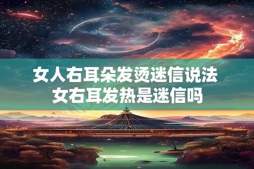 女人右耳朵发烫迷信说法 女右耳发热是迷信吗