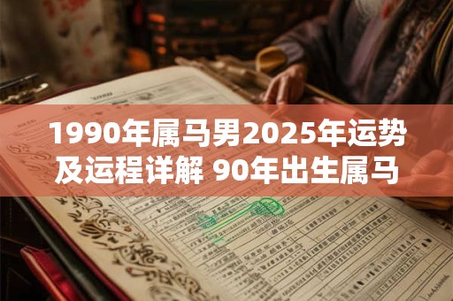 1990年属马男2025年运势及运程详解 90年出生属马人2025全年每月运势男性