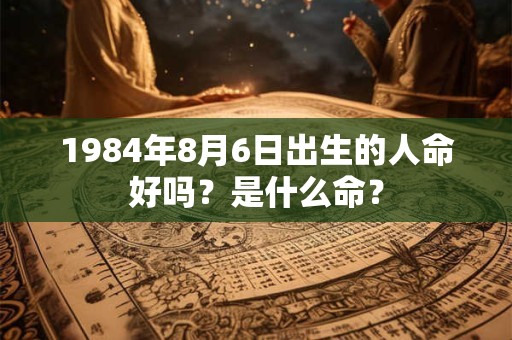 1984年8月6日出生的人命好吗？是什么命？
