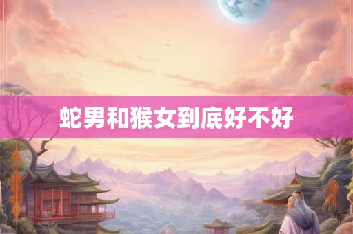 蛇男和猴女到底好不好