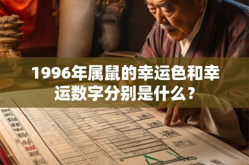 1996年属鼠的幸运色和幸运数字分别是什么？