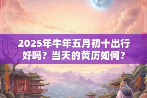 2025年牛年五月初十出行好吗？当天的黄历如何？