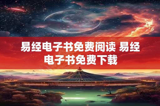 易经电子书免费阅读 易经电子书免费下载