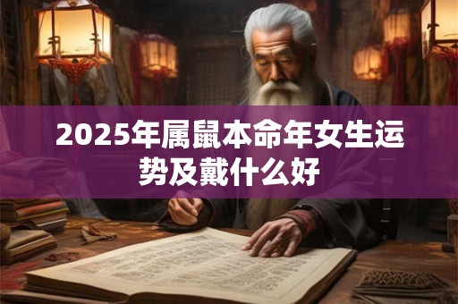 2025年属鼠本命年女生运势及戴什么好