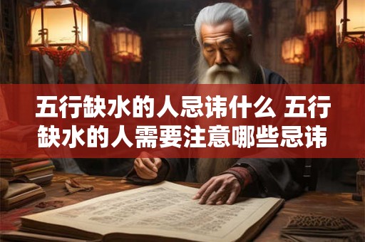 五行缺水的人忌讳什么 五行缺水的人需要注意哪些忌讳