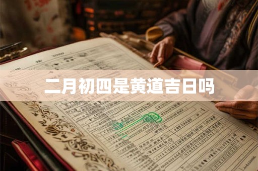 二月初四是黄道吉日吗