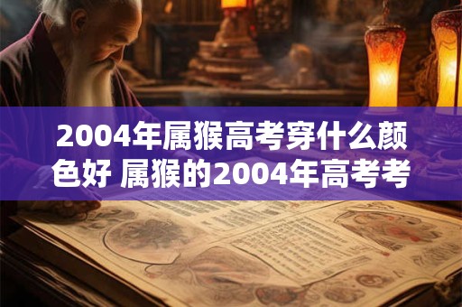 2004年属猴高考穿什么颜色好 属猴的2004年高考考生该选择什么颜色的服装