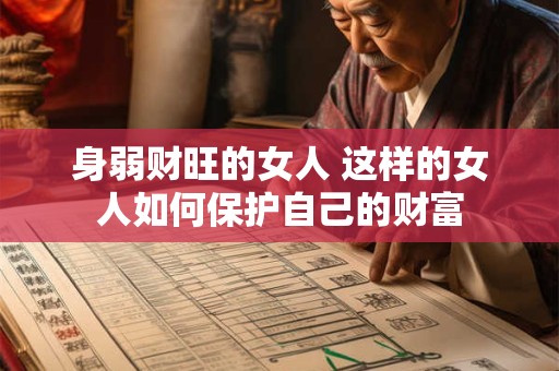 身弱财旺的女人 这样的女人如何保护自己的财富