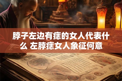 脖子左边有痣的女人代表什么 左脖痣女人象征何意