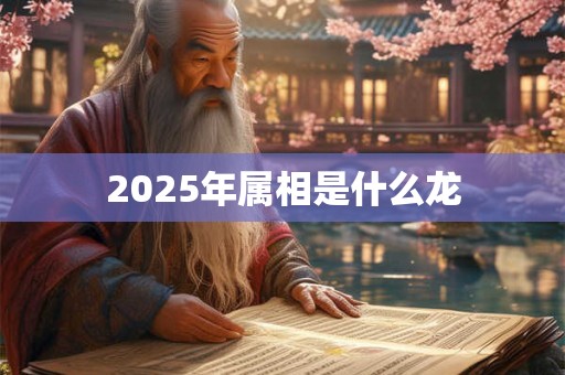 2025年属相是什么龙