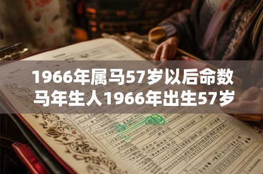 1966年属马57岁以后命数 马年生人1966年出生57岁及以上命运如何
