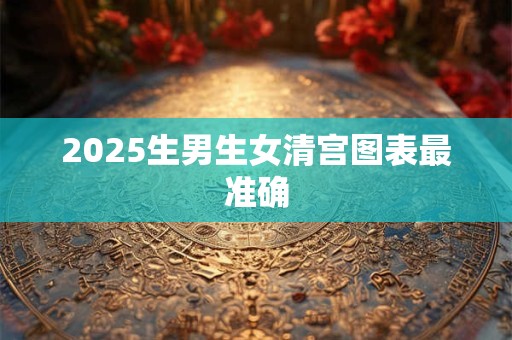 2025生男生女清宫图表最准确