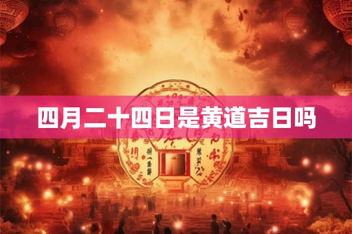 四月二十四日是黄道吉日吗