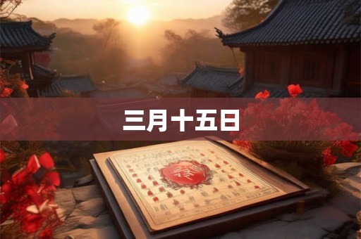 三月十五日