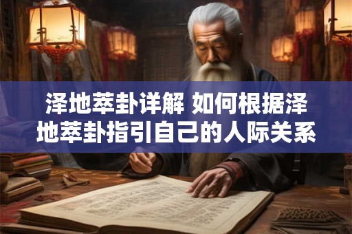 泽地萃卦详解 如何根据泽地萃卦指引自己的人际关系