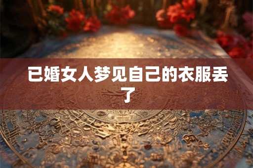 已婚女人梦见自己的衣服丢了