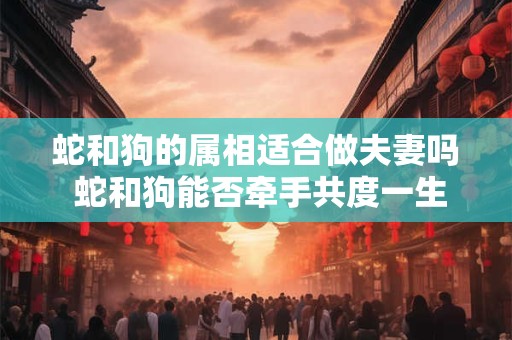 蛇和狗的属相适合做夫妻吗 蛇和狗能否牵手共度一生