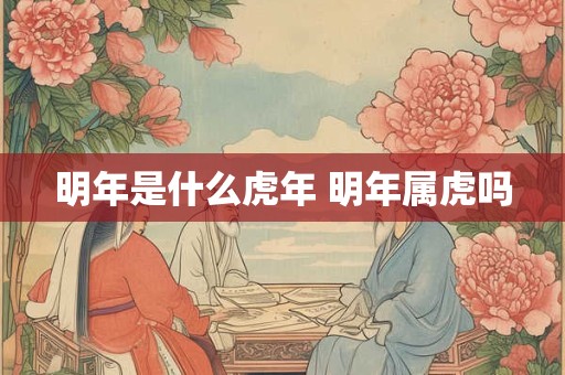 明年是什么虎年 明年属虎吗