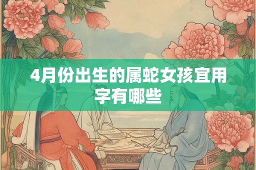 4月份出生的属蛇女孩宜用字有哪些