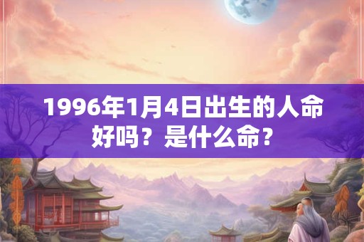 1996年1月4日出生的人命好吗？是什么命？
