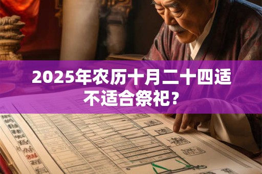 2025年农历十月二十四适不适合祭祀？