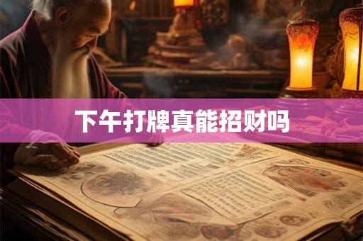 下午打牌真能招财吗