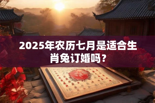 2026年农历七月是适合生肖兔订婚吗? 2026年农历七月是适合生肖兔订婚吗?