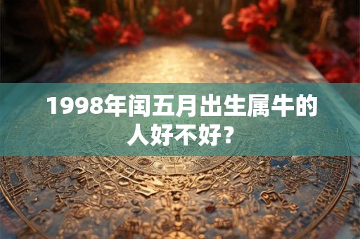 1998年闰五月出生属牛的人好不好？
