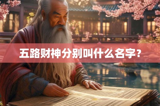 五路财神分别叫什么名字？