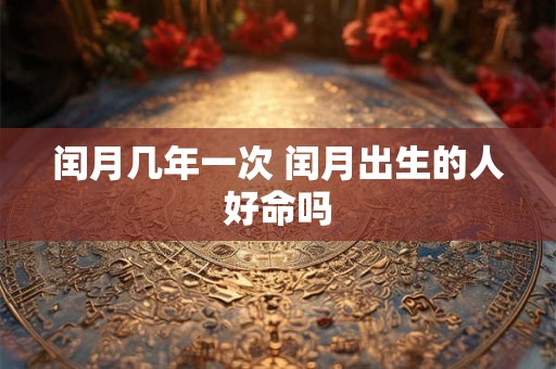 闰月几年一次 闰月出生的人好命吗