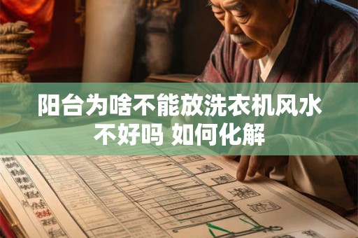 阳台为啥不能放洗衣机风水不好吗 如何化解 阳台为啥不能放洗衣机风水不好吗 如何化解